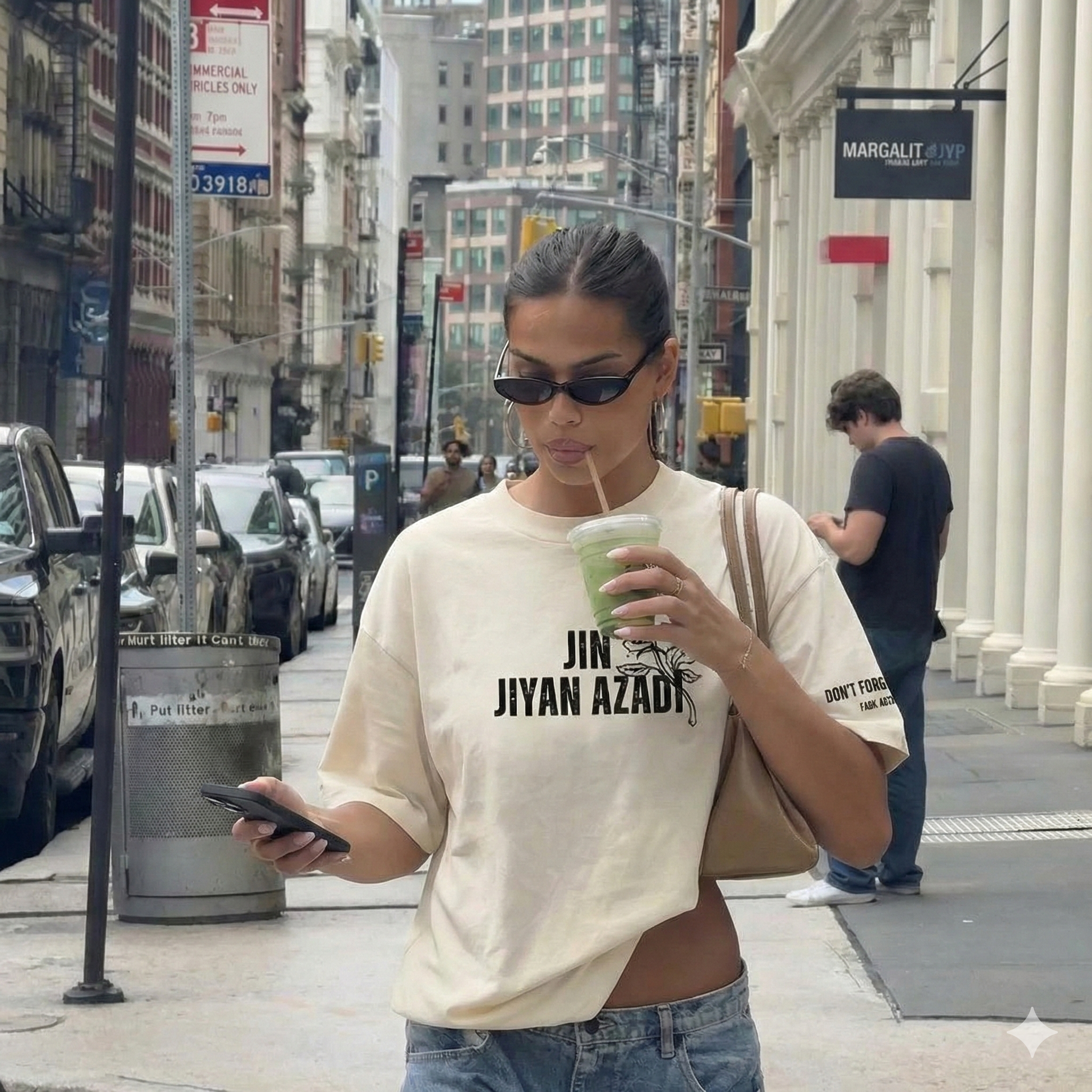 Jin - Jiyan - Azadî – Rose Edition (Cream) - DFGM SHOP