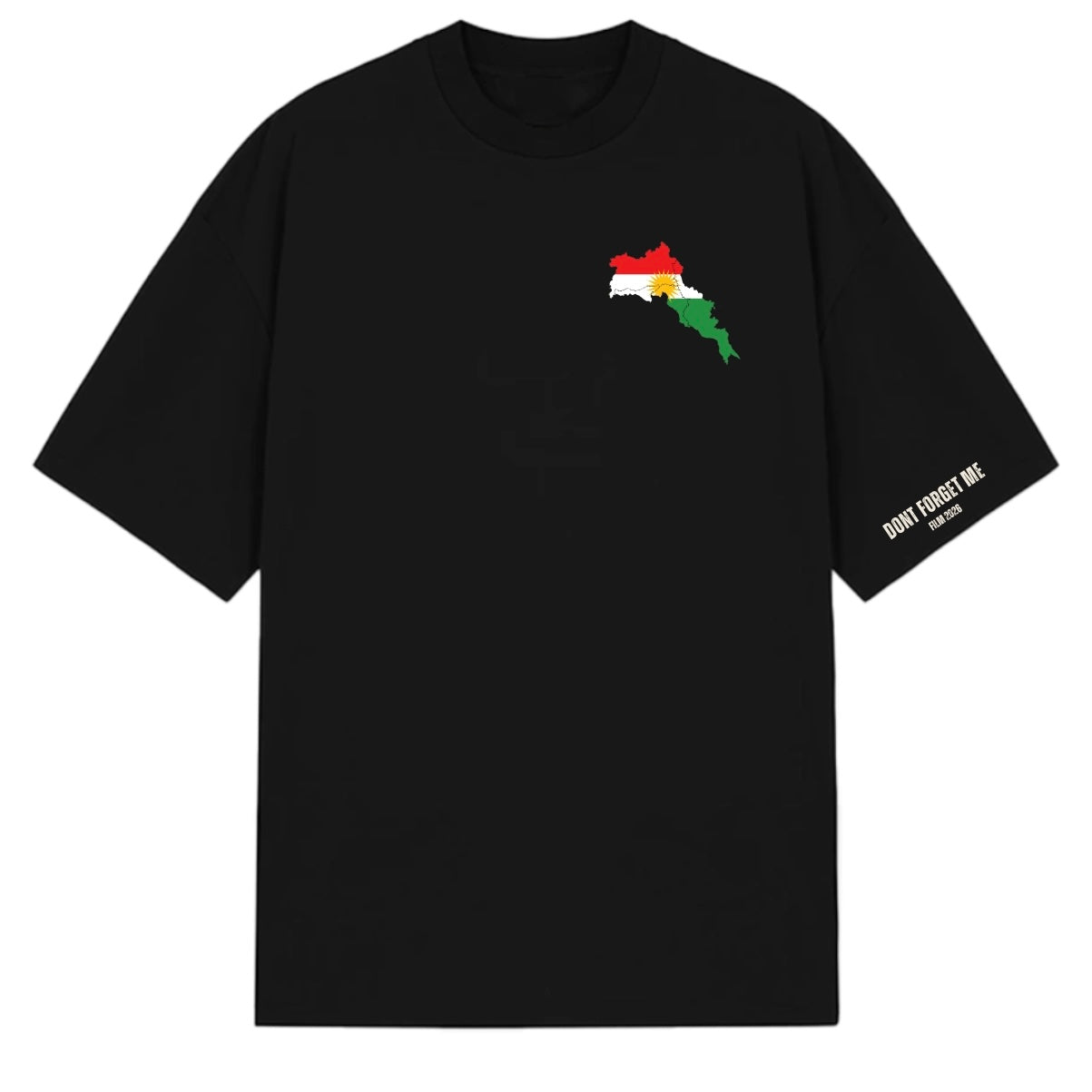 Kurdistan Map Edition (Black) - DFGM SHOP